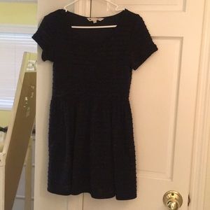 Anthropologie yumi speckled black mini dress